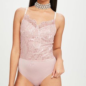 NWOT Carli Bybel x Missguided Lace Bodysuit